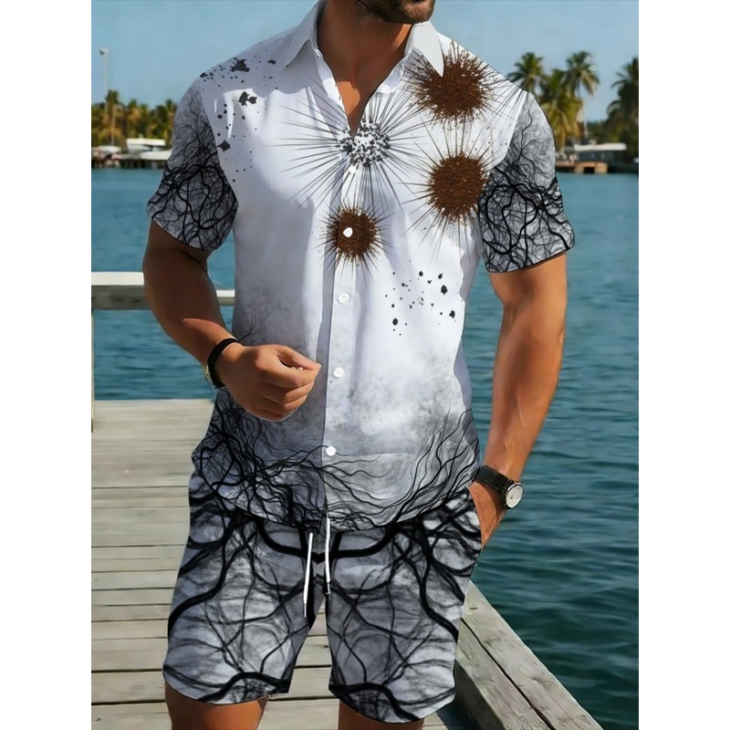 Hiking - Conjunto Premium Masculino de Camisa Estampada