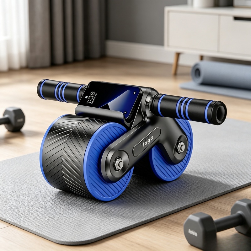 Rolo Abdominal de Dupla Roda c - Ab Roller Wheel With Elbow Support avaliação e preço