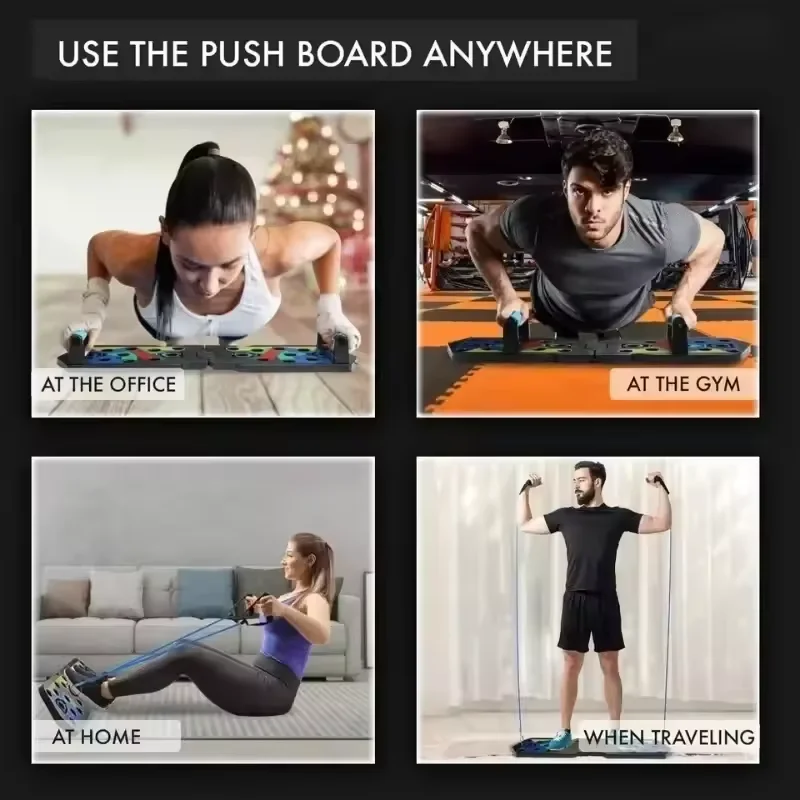 Prancha de Flexões Dobrável co - Push Up Board Foldable Multi Function avaliação e preço