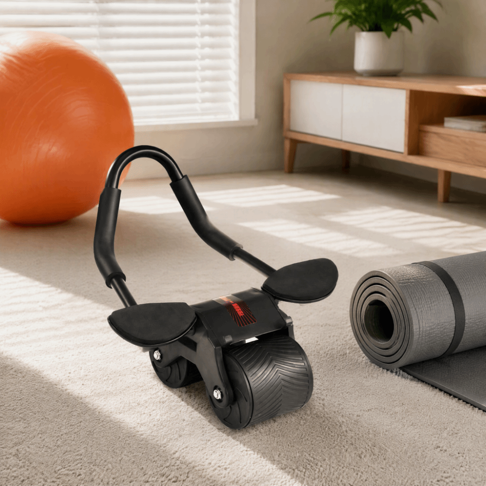 Roda de Abdômen com Retorno Au - Ab Roller Wheel With Elbow Support avaliação e preço