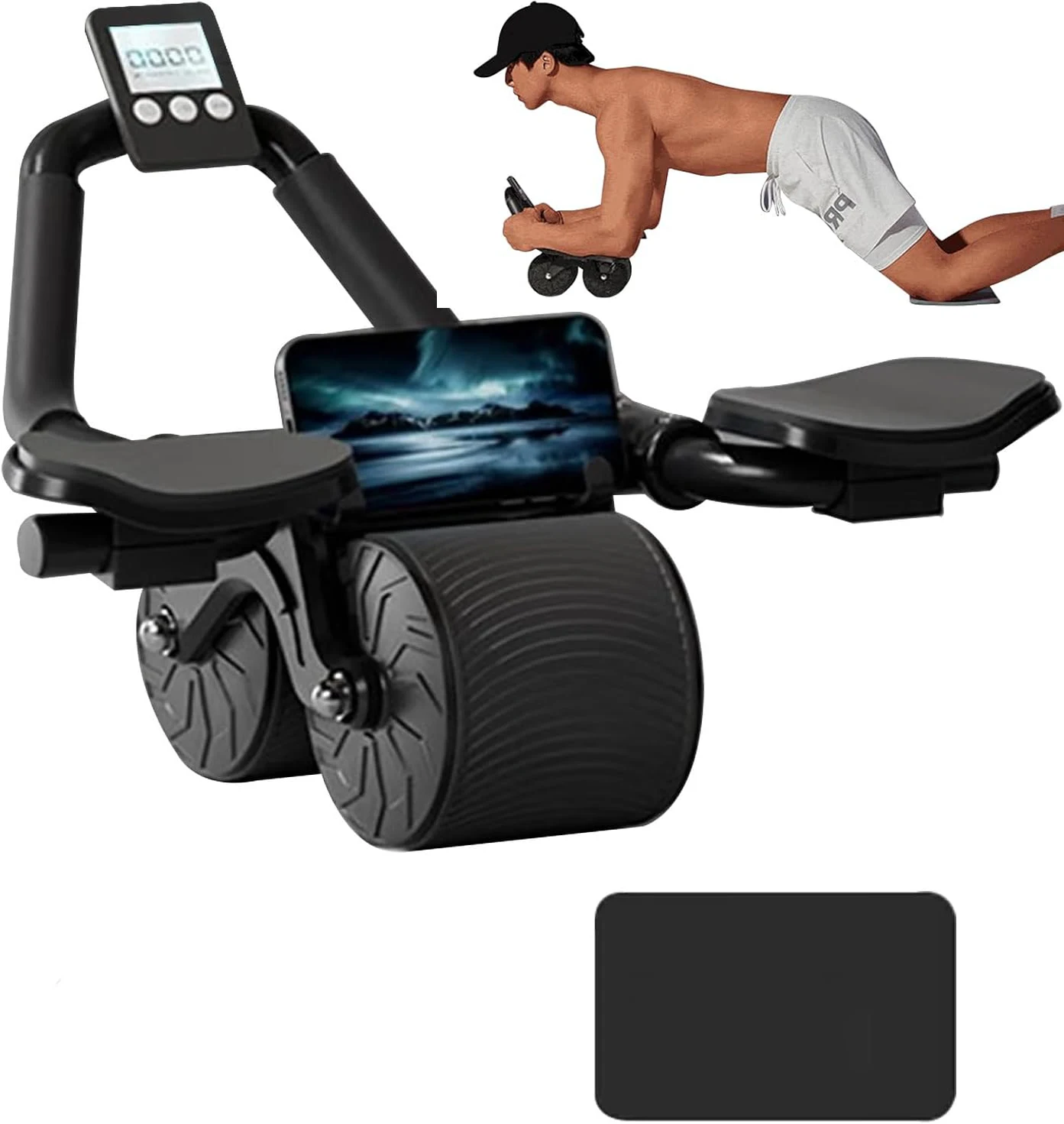 Roda Abdominal com Suporte par - Ab Roller Wheel With Elbow Support avaliação e preço
