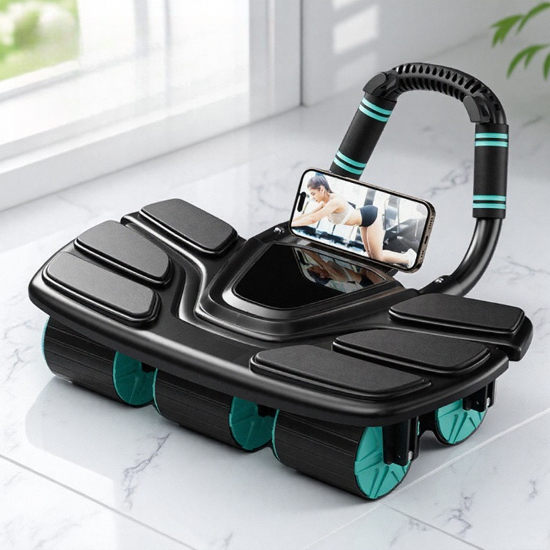 Roda Abdominal de Seis Rodas c - Ab Roller Wheel With Elbow Support avaliação e preço